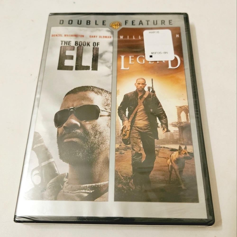 The Book of Eli / I Am Legend 2 Movies Post-apocalyptic Sci-fi Action NEW